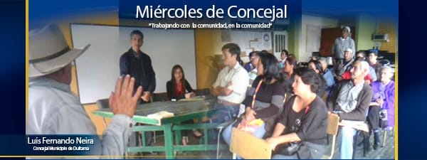 CONCEJAL NEIRA VISITA VEREDAS EN DUITAMA