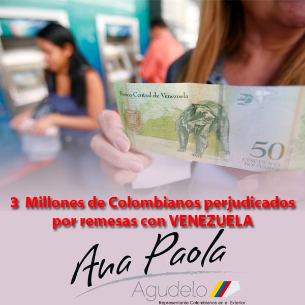 3 millones de colombianos perjudicados por remesas con Venezuela
