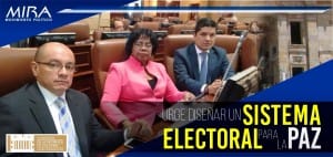 Urge diseñar un Sistema Electoral que le aporte a la Paz
