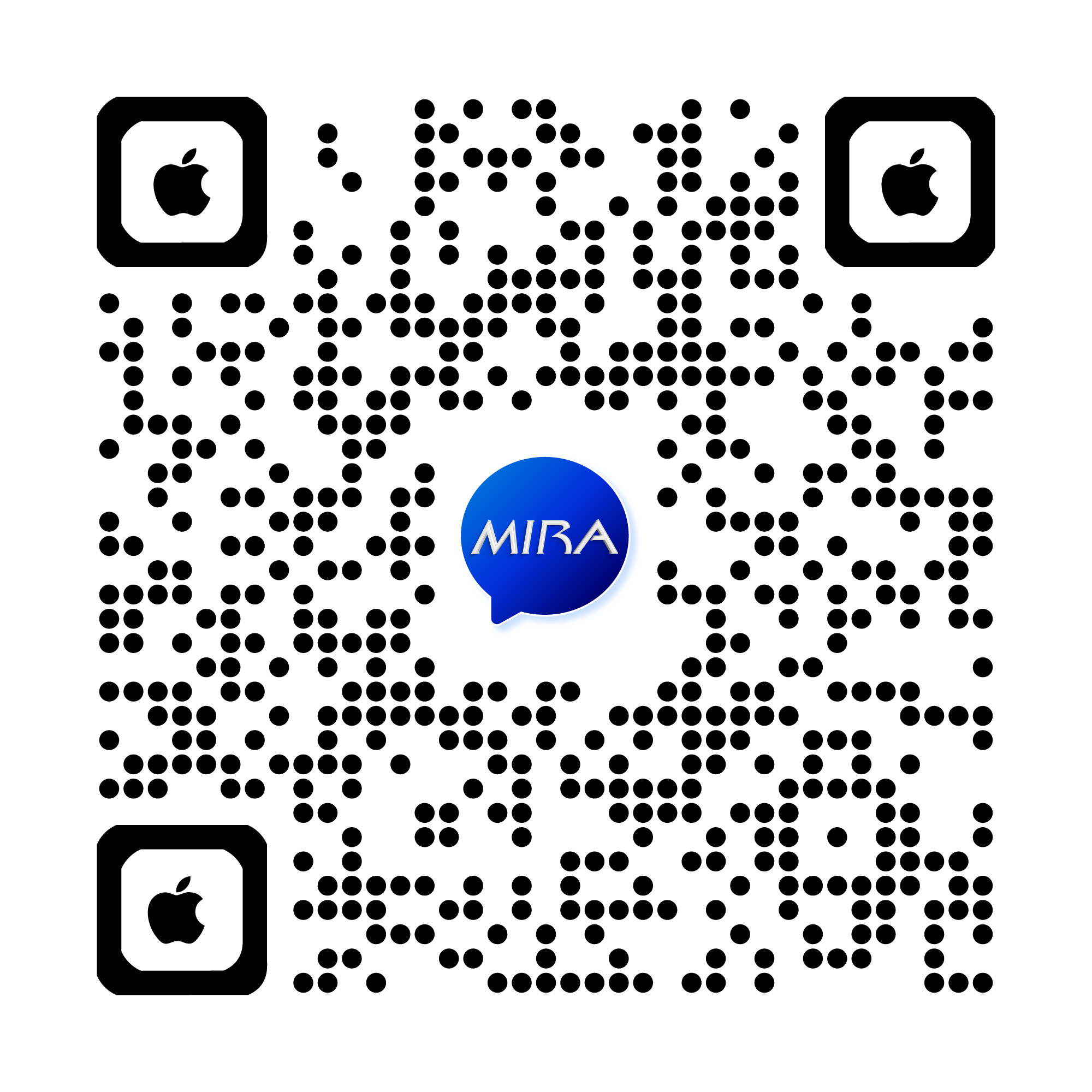 Código QR de InfoMIRA para App Store