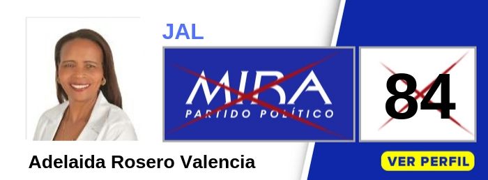Adela Rosero Valencia candidata a la JAL de Localidad 2 - Buenaventura Valle - Partido Político MIRA - Elecciones 2019