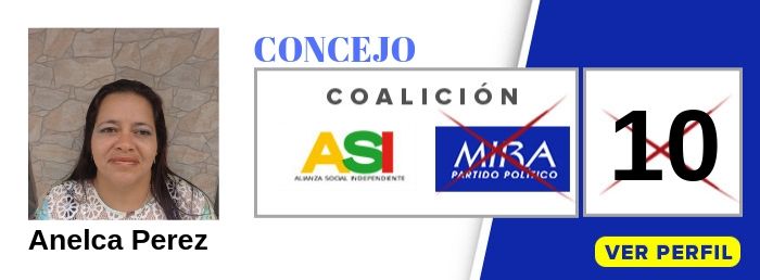 Anelca Perez candidata Concejo de La Cumbre Valle - Partido Político MIRA - Elecciones 2019