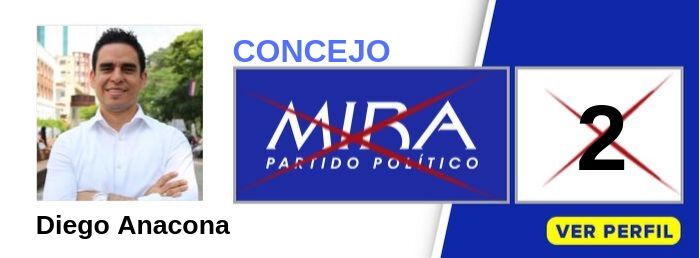 Diego Anacona Candidato Concejo Cali Valle- Partido Político MIRA-Elecciones 2019