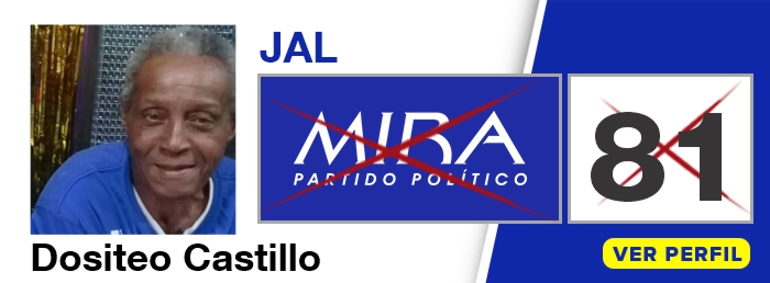 Dositeo Castillo candidato JAL de la Comuna 1 Florida Valle - Partido Político MIRA - Elecciones 2019