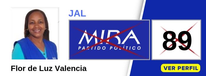 Flor de Luz Valencia candidata a la JAL de Localidad 1 Buenaventura Valle - Partido Político MIRA - Elecciones 2019