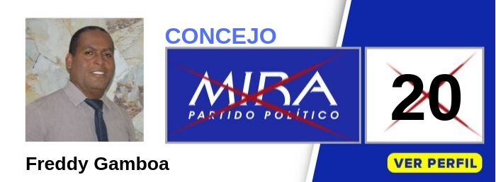 Freddy Gamboa - Candidato Concejo Cali Valle - Partido Político MIRA - Elecciones 2019