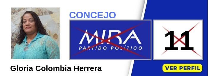 Gloria Colombia Herrera - Candidato Concejo Cali Valle - Partido Político MIRA - Elecciones 2019
