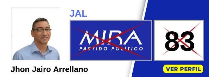 Jhon Jairo Arrellano candidata a la JAL Comuna 5 - Cali - Valle - Partido Político MIRA - Elecciones 2019