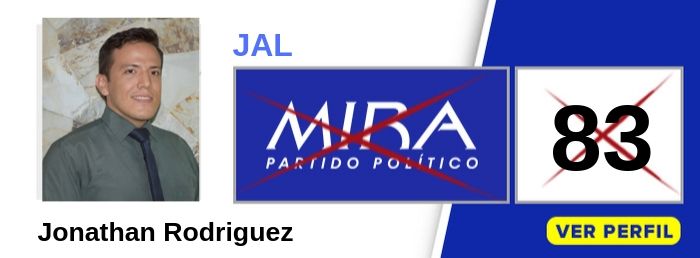Jonathan Rodriguez candidato a la JAL Comuna 17 - Cali - Valle - Partido Político MIRA - Elecciones 2019