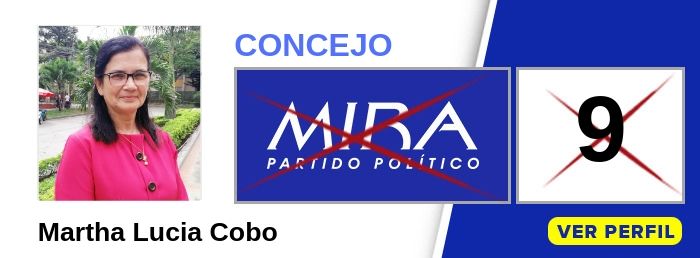 Martha lucía Cobo - Candidato Concejo Cali Valle - Partido Político MIRA - Elecciones 2019