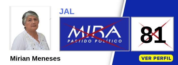 Mirian Meneses candidata a la JAL Comuna 1 Cali Valle - Partido Político MIRA - Elecciones 2019