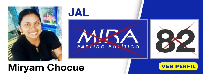 Miryam Chocue candidata JAL de la Comuna-1-Florida-Valle - Partido Político MIRA - Elecciones 2019