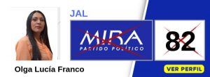 Olga Lucía Franco candidata a la JAL Comuna 25 - Cali - Valle - Partido Político MIRA - Elecciones 2019