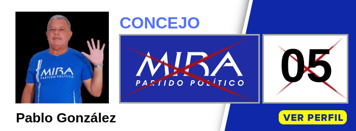 Pablo Gonzalez Candidato al Concejo en Guacarí Valle - Partido Político MIRA - Elecciones 2019