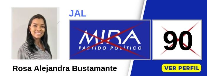 Rosa Alejandra Bustamante candidata a- la JAL de Localidad 2 Buenaventura Valle - Partido Político MIRA - Elecciones 2019