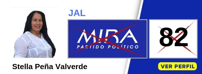 Stella Peña Valverde candidata a la JAL Comuna 2 - Cali Partido Político MIRA - Elecciones 2019
