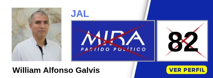 William Alfonso Galvis candidato a la JAL Comuna 3 Cali Valle - Partido Político MIRA - Elecciones 2019