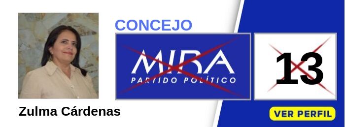 Zulma Cardenas candidata Concejo Cali-Valle-Partido Politico MIRA-Elecciones 2019