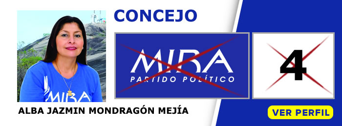 Alba Jazmín Mondragón Mejía candidata al Concejo de Puerto Carreño Vichada - Partido Político MIRA - Elecciones regionales 2019