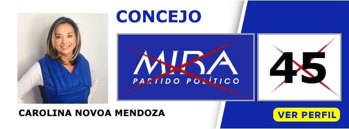 Carolina Novoa Mendoza - Candidata al Concejo de Bogotá - Partido Político MIRA 2019