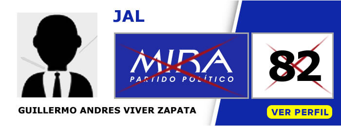 Guillermo Andrés Viver Zapata candidato a la JAL de la comuna 7 de Dosquebradas Rrisaralda - Partido Político MIRA - Elecciones 2019