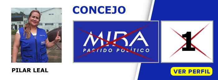 Pilar Leal candidata al Concejo de Puerto Carreño Vichada - Partido Político MIRA - Elecciones regionales 2019