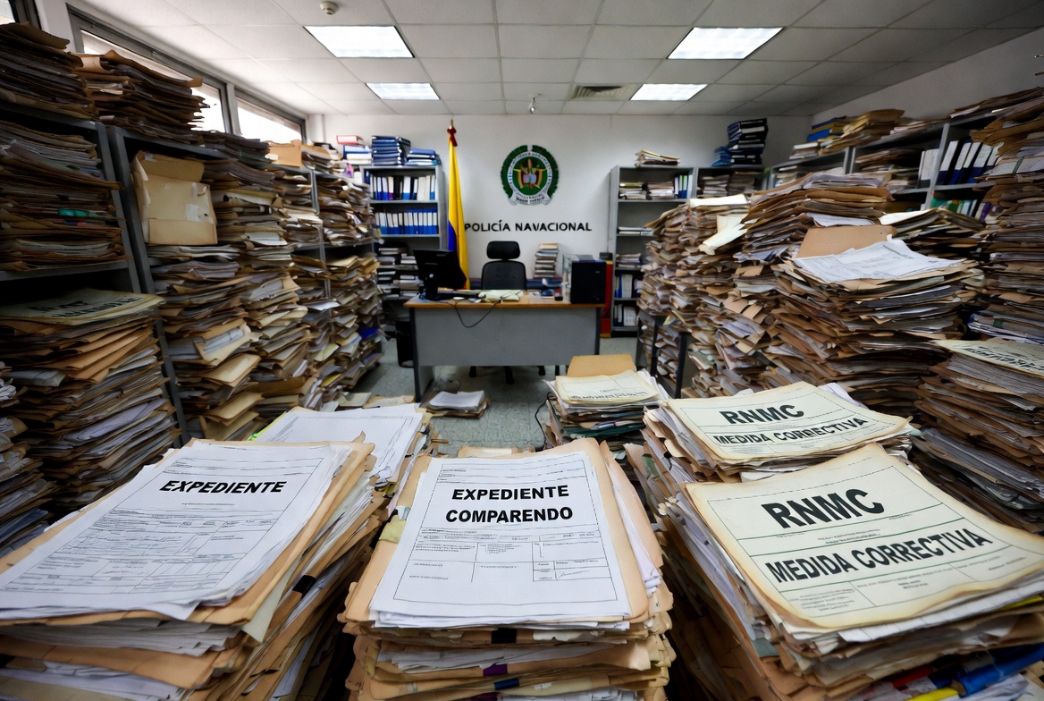 Expedientes de comparendos represados en las Inspecciones de Policía de Bogotá