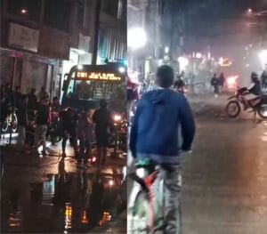 Concejal Fabián Puentes interviniendo sobre la crisis vial en Suba.