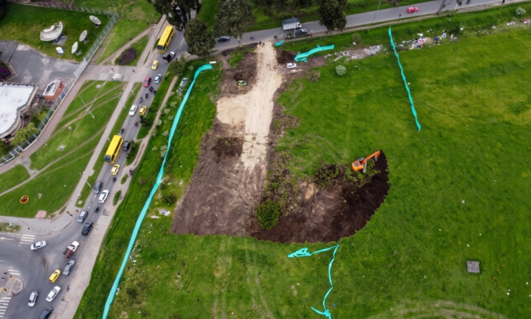Terreno destinado a la construcción del Multicampus de Suba en Bogotá.