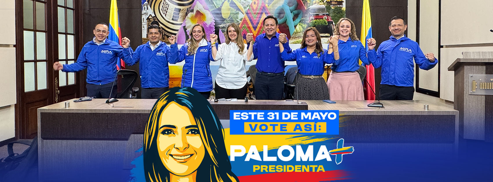 Partido MIRA se adhiere a la campaña de Paloma Valencia