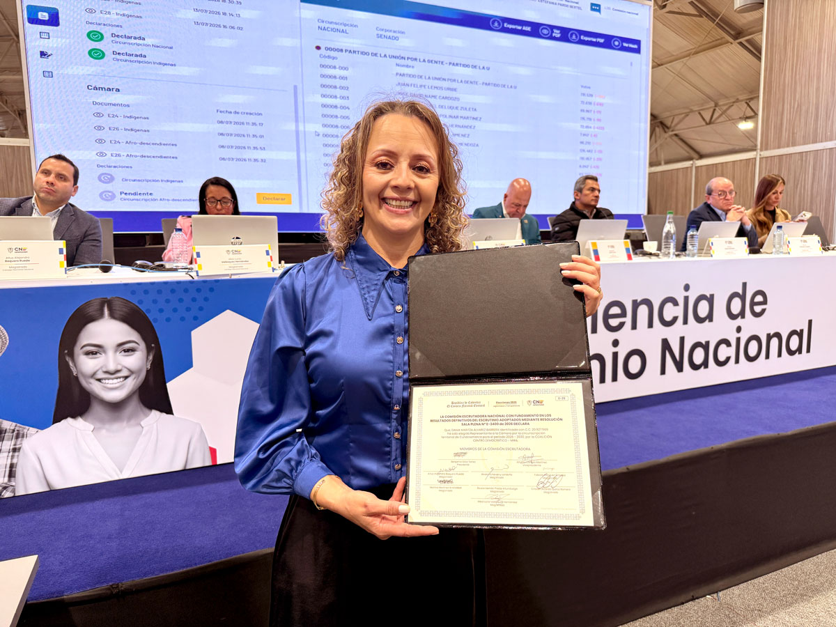 Gracias a Dios, el Consejo Nacional Electoral garantizó la voluntad de los electores y ratificó la curul del Partido MIRA a la Cámara por Cundinamarca