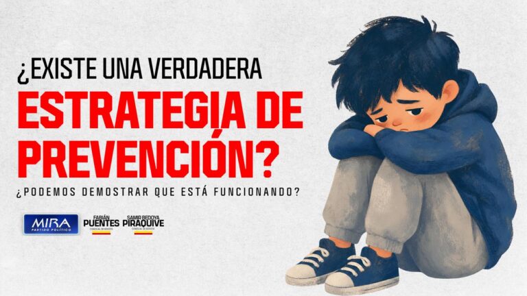 Pieza gráfica "¿Existe una verdadera estrategia de prevención?" de los concejales Samir Bedoya Piraquive y Fabián Puentes Sierra del Partido MIRA sobre violencia sexual contra menores en Bogotá